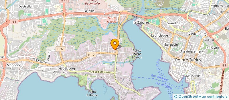 localisation de l'entreprise MONSIEUR PAUL ERIC GUILLOSSON  BAIE-MAHAULT