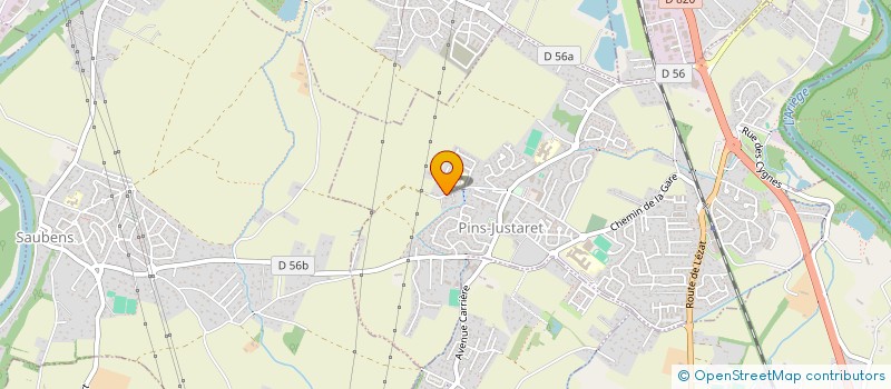 localisation de l'entreprise MONSIEUR PAUL ETIENNE  PINS-JUSTARET