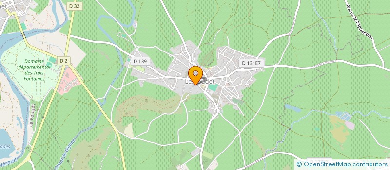 localisation de l'entreprise MONSIEUR PAUL FABRE  LE POUGET