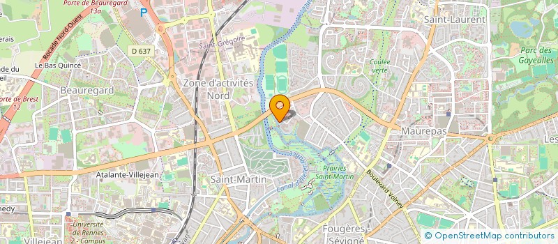 localisation de l'entreprise MONSIEUR PAUL FAISANT  RENNES