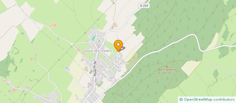 localisation de l'entreprise MONSIEUR PAUL FAIVRE  VAL D'USIERS