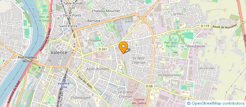 localisation de l'entreprise MONSIEUR PAUL FARENC à VALENCE