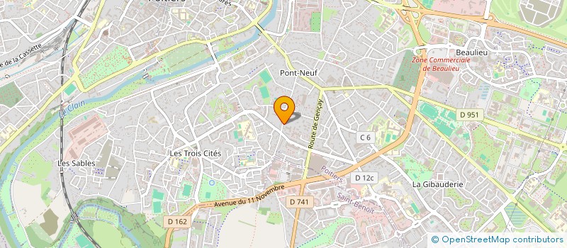 localisation de l'entreprise MONSIEUR PAUL FARGEAS  POITIERS