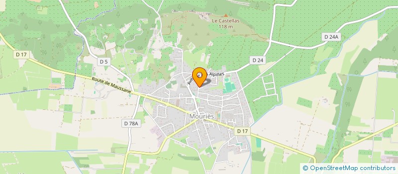 localisation de l'entreprise MONSIEUR PAUL FAUCONNIER  MOURIES