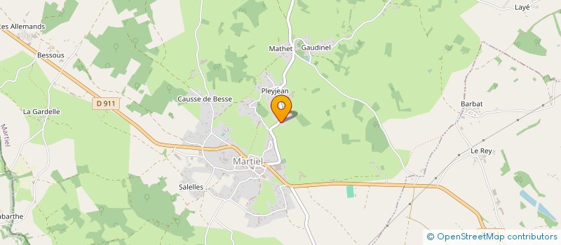 localisation de l'entreprise MONSIEUR PAUL FAURE  MARTIEL