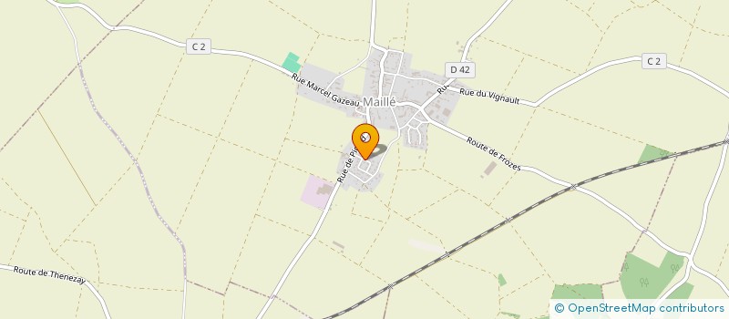 localisation de l'entreprise MONSIEUR PAUL FAUVEAU  AYRON