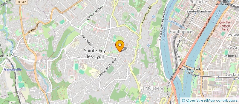localisation de l'entreprise MONSIEUR PAUL FERRATON à SAINTE-FOY-LES-LYON
