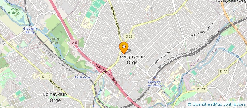 localisation de l'entreprise MONSIEUR PAUL FERREIRA  SAVIGNY-SUR-ORGE