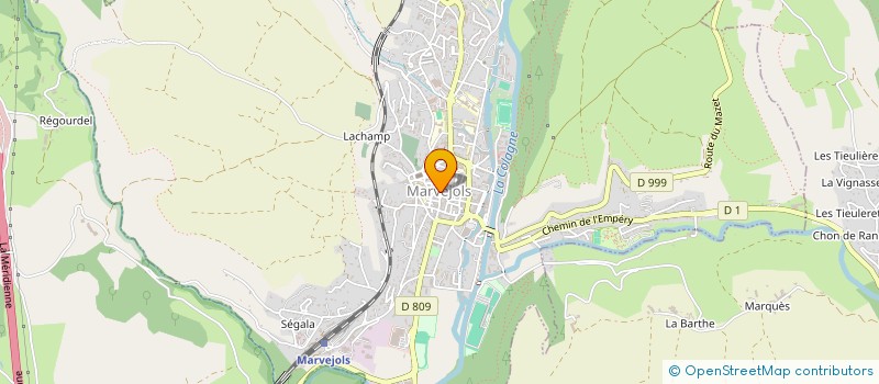 localisation de l'entreprise MONSIEUR PAUL FERRIER  MARVEJOLS