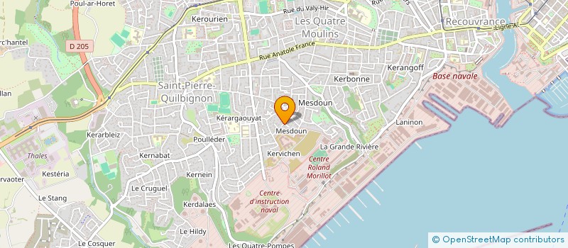 localisation de l'entreprise MONSIEUR PAUL FICHOU à BREST
