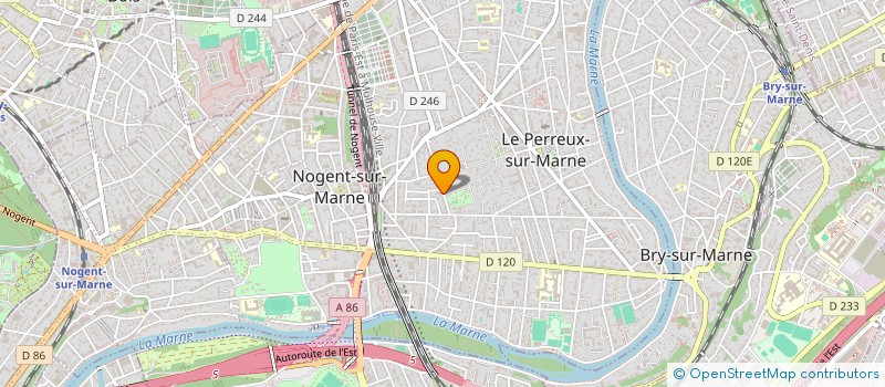 localisation de l'entreprise MONSIEUR PAUL FLAM  LE PERREUX-SUR-MARNE