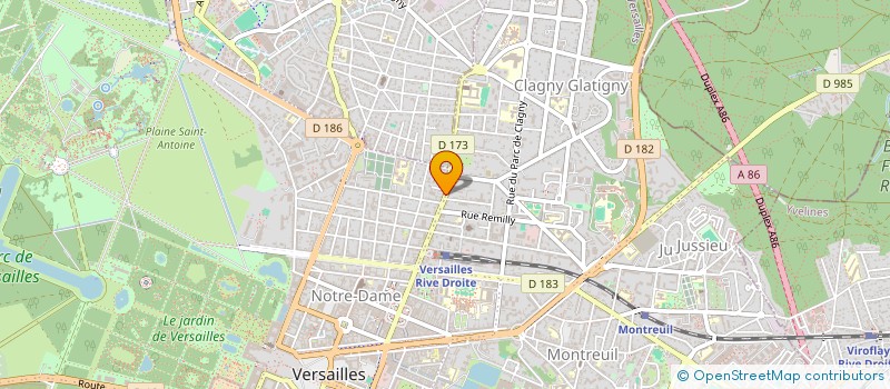 localisation de l'entreprise MONSIEUR PAUL FLEURY à VERSAILLES