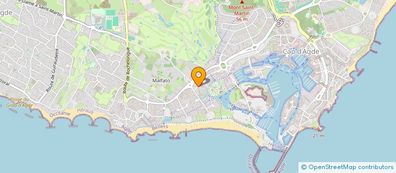 localisation de l'entreprise MONSIEUR PAUL FLORENTIN  AGDE