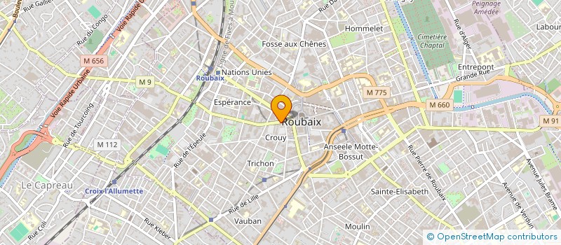 localisation de l'entreprise MONSIEUR PAUL FONTAINE à ROUBAIX