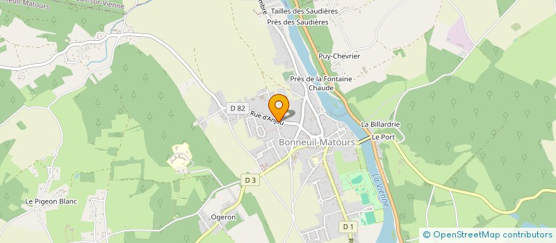 localisation de l'entreprise MONSIEUR PAUL FONTAINE  BONNEUIL-MATOURS