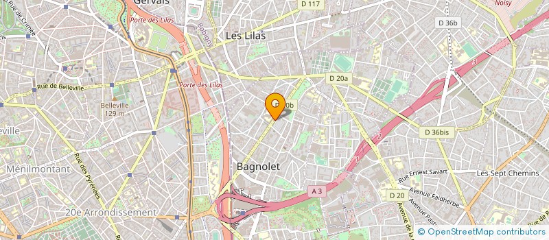 localisation de l'entreprise MONSIEUR PAUL FOREST à BAGNOLET