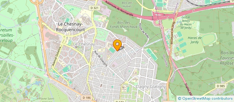 localisation de l'entreprise MONSIEUR PAUL FORISSIER  LE CHESNAY-ROCQUENCOURT
