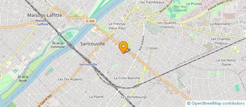 localisation de l'entreprise MONSIEUR PAUL FORTIER  SARTROUVILLE