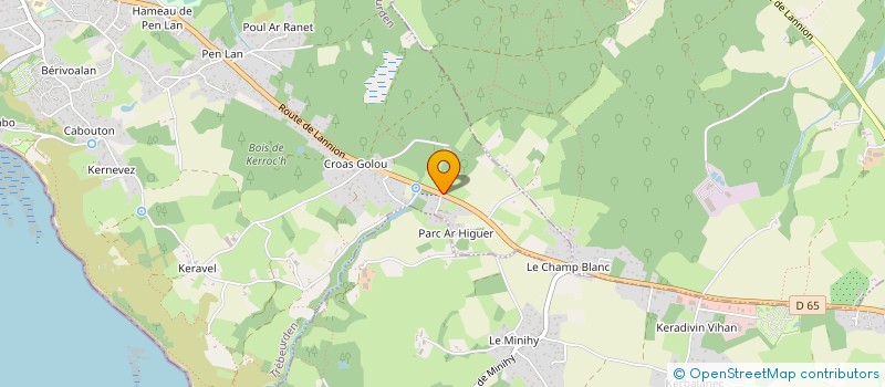 localisation de l'entreprise MONSIEUR PAUL FOSSEY  TREBEURDEN