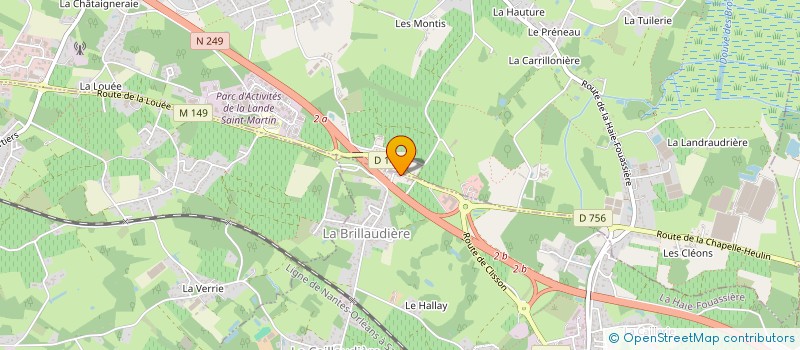 localisation de l'entreprise MONSIEUR PAUL FOURAGE à LA HAIE-FOUASSIERE