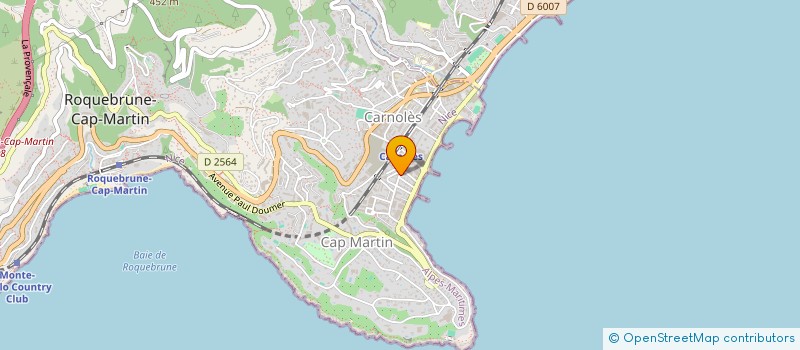 localisation de l'entreprise MONSIEUR PAUL FOURNIER à ROQUEBRUNE-CAP-MARTIN