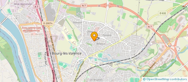 localisation de l'entreprise MONSIEUR PAUL FOURNIER  BOURG-LES-VALENCE