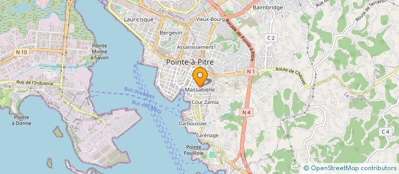 localisation de l'entreprise MONSIEUR PAUL FRAIDERIK à POINTE-A-PITRE