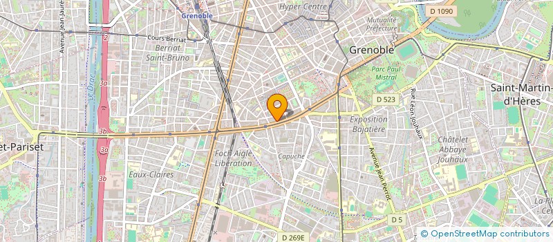 localisation de l'entreprise MONSIEUR PAUL FRAISSIGNES  GRENOBLE