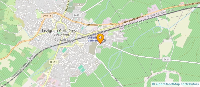 localisation de l'entreprise MONSIEUR PAUL FRANC  LEZIGNAN-CORBIERES