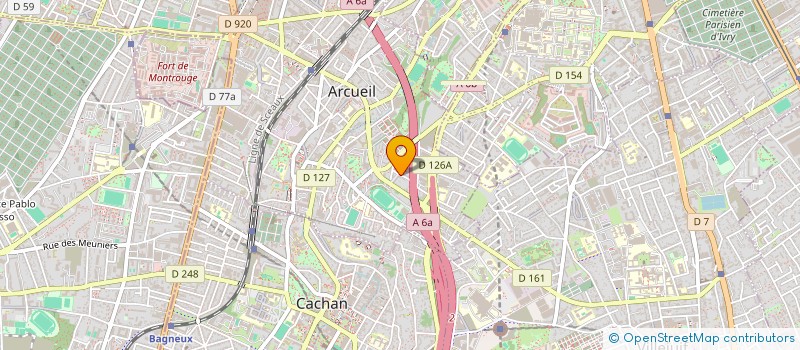 localisation de l'entreprise MONSIEUR PAUL FROMENTIN  ARCUEIL