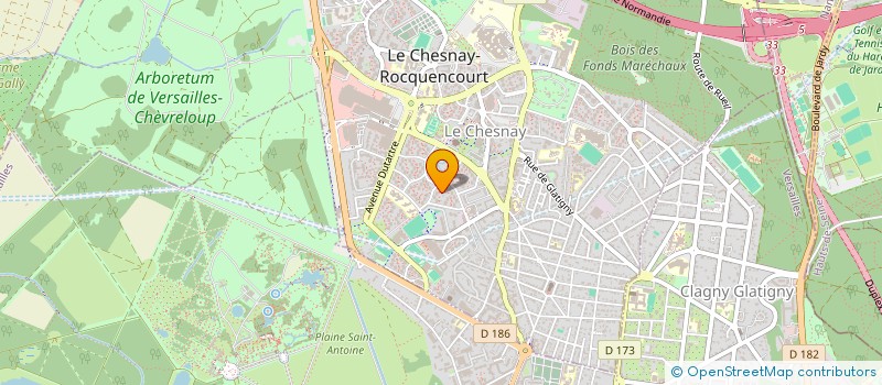 localisation de l'entreprise MONSIEUR PAUL FRUHLING  LE CHESNAY-ROCQUENCOURT