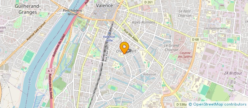 localisation de l'entreprise MONSIEUR PAUL FUZIER  VALENCE