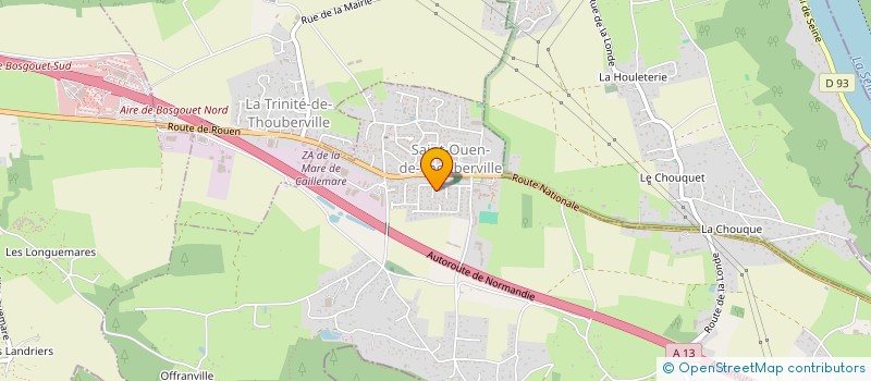 localisation de l'entreprise MONSIEUR PAUL GAILLARD  SAINT-OUEN-DE-THOUBERVILLE