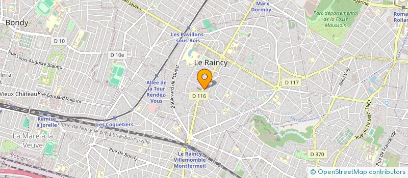 localisation de l'entreprise MONSIEUR PAUL GALANT  LE RAINCY