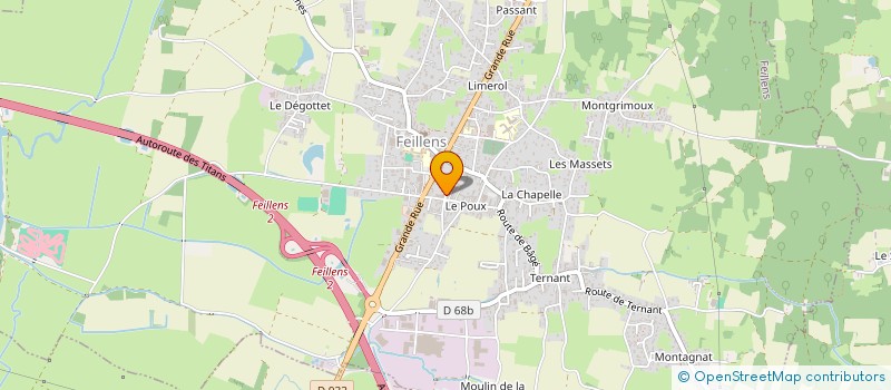 localisation de l'entreprise MONSIEUR PAUL GALLION à FEILLENS