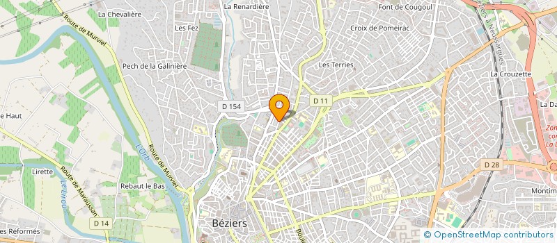 localisation de l'entreprise MONSIEUR PAUL GALZIN  BEZIERS