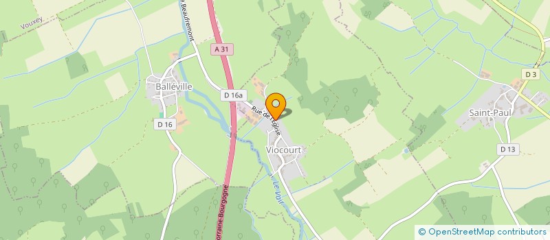 localisation de l'entreprise MONSIEUR PAUL GARABOUX  VIOCOURT