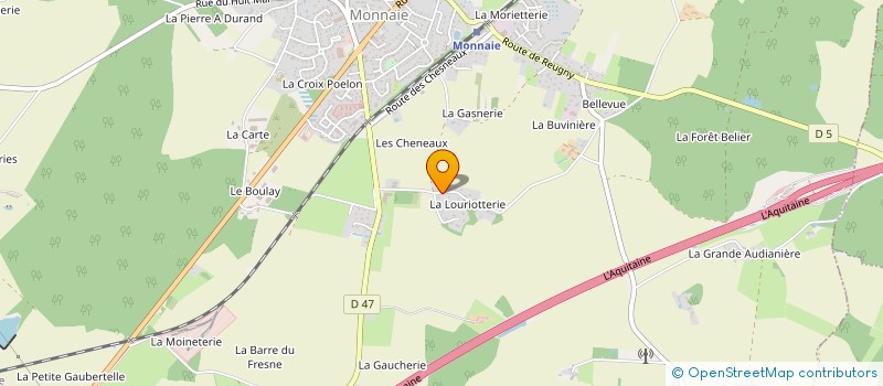 localisation de l'entreprise MONSIEUR PAUL GAULTIER  MONNAIE