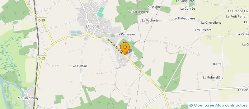 localisation de l'entreprise MONSIEUR PAUL GAUTREAU à ETRICHE
