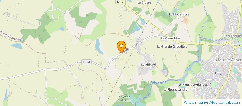 localisation de l'entreprise MONSIEUR PAUL GAUVRIT à SAINTE-FLAIVE-DES-LOUPS
