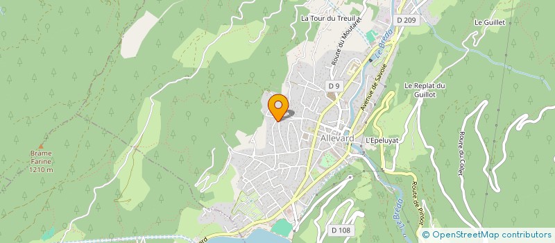 localisation de l'entreprise MONSIEUR PAUL GAVET  ALLEVARD