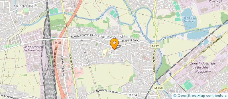 localisation de l'entreprise MONSIEUR PAUL GEBEL  SOUFFELWEYERSHEIM