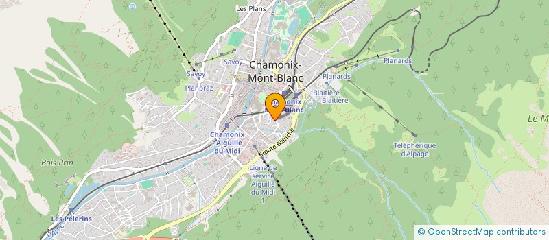 localisation de l'entreprise MONSIEUR PAUL GERADINE  CHAMONIX-MONT-BLANC