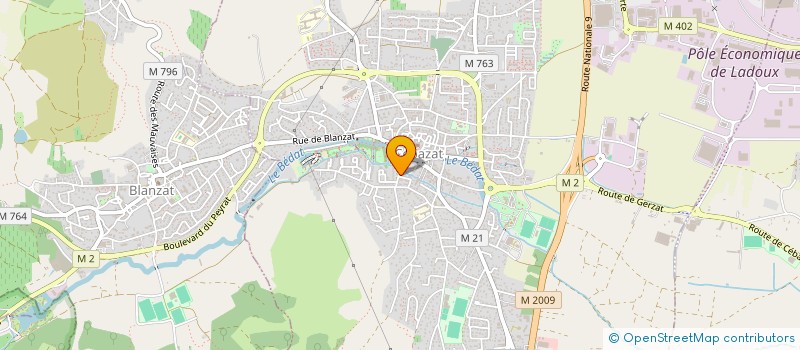 localisation de l'entreprise MONSIEUR PAUL GEVAUDANT  CEBAZAT