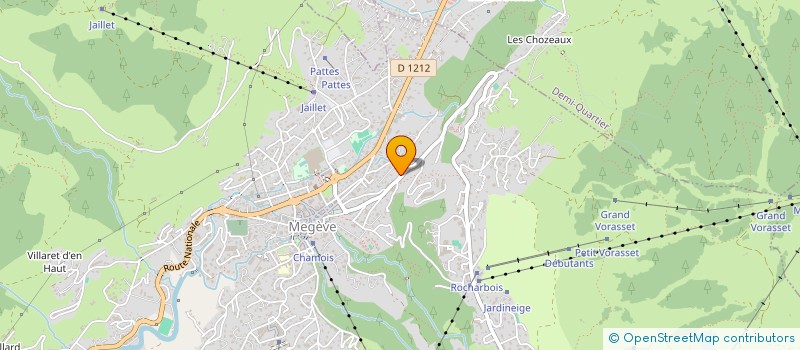 localisation de l'entreprise MONSIEUR PAUL GIBSON  MEGEVE