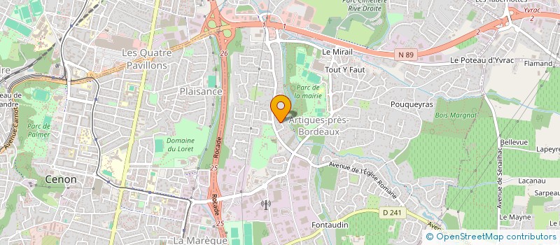 localisation de l'entreprise MONSIEUR PAUL GIL  ARTIGUES-PRES-BORDEAUX