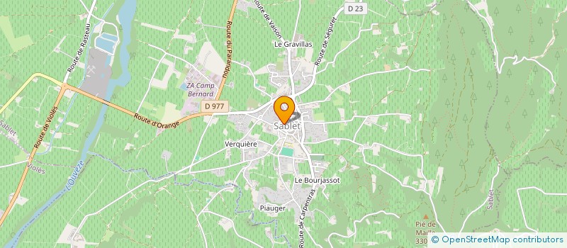 localisation de l'entreprise MONSIEUR PAUL GIRARD  RASTEAU