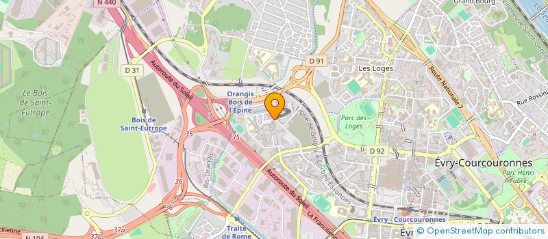 localisation de l'entreprise MONSIEUR PAUL GIUGGIA  EVRY-COURCOURONNES