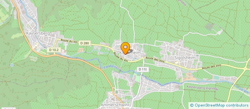 localisation de l'entreprise MONSIEUR PAUL GMINSKI  KAYSERSBERG VIGNOBLE