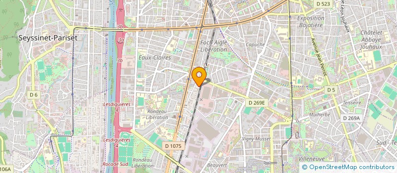 localisation de l'entreprise MONSIEUR PAUL GODDARD  GRENOBLE